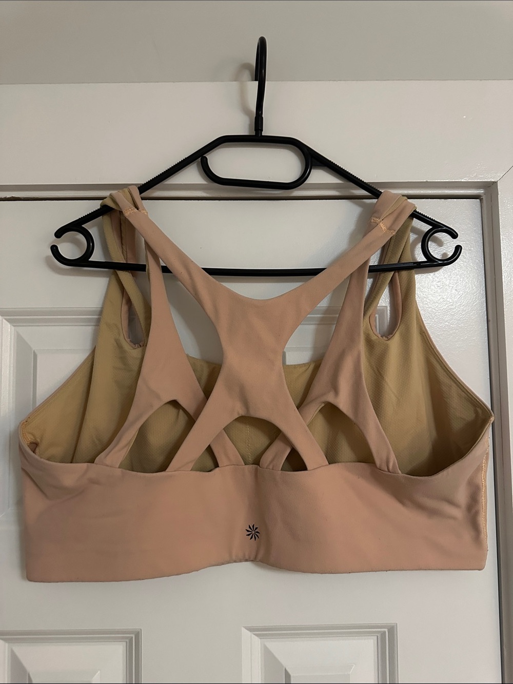Athleta Asana Light Medium Support Sports Bra size 2X cream blush - Picture 6 of 8